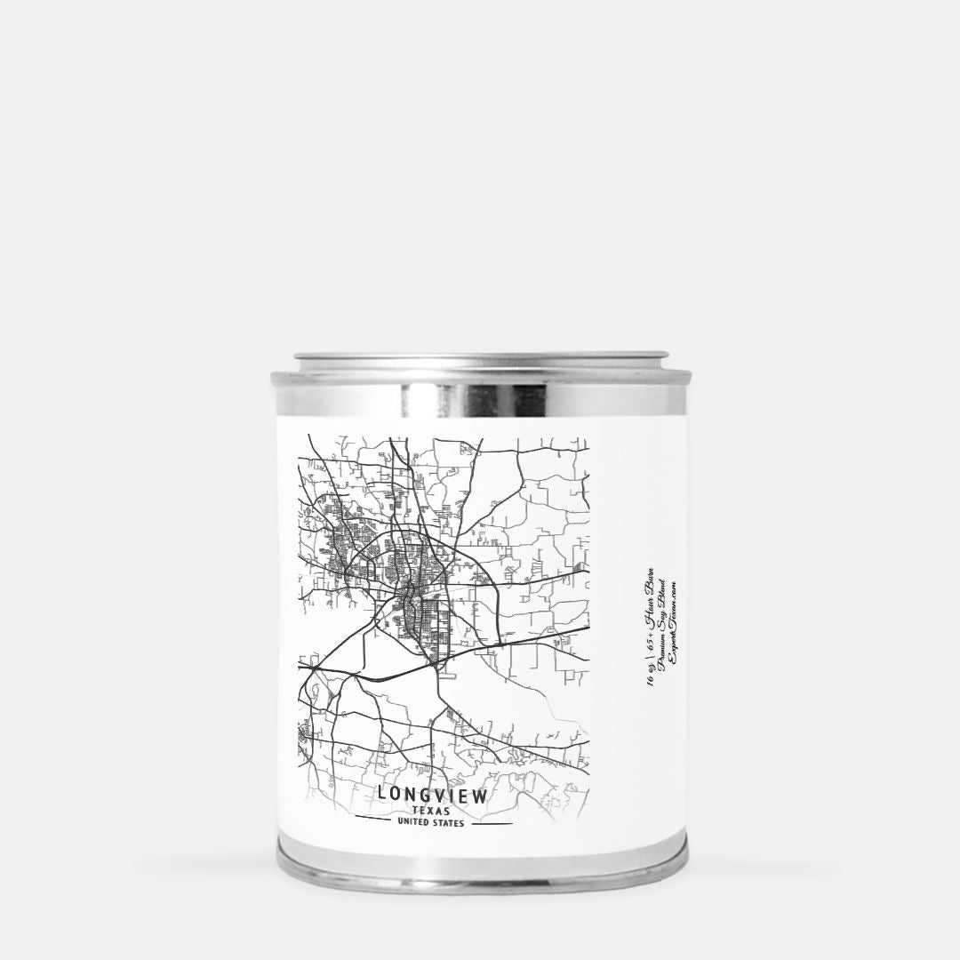 Longview Texas Candle Paint Can (Hand Poured 16 oz.)