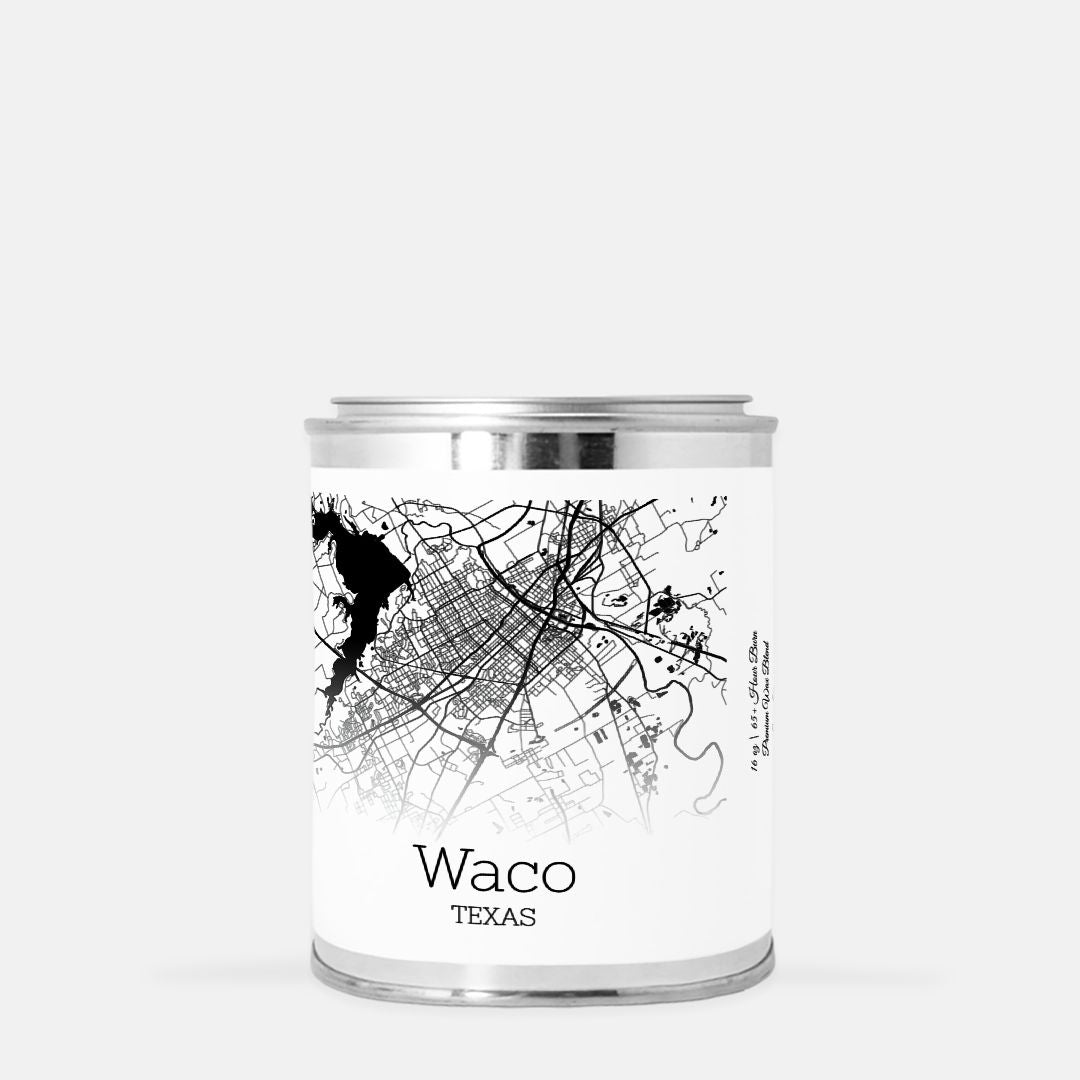 Map of Waco Paint Can Candle (16 oz)