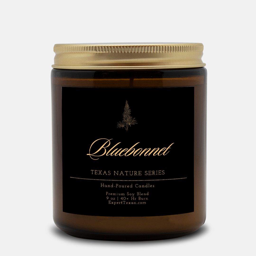 Bluebonnet Candle Amber Jar 9oz