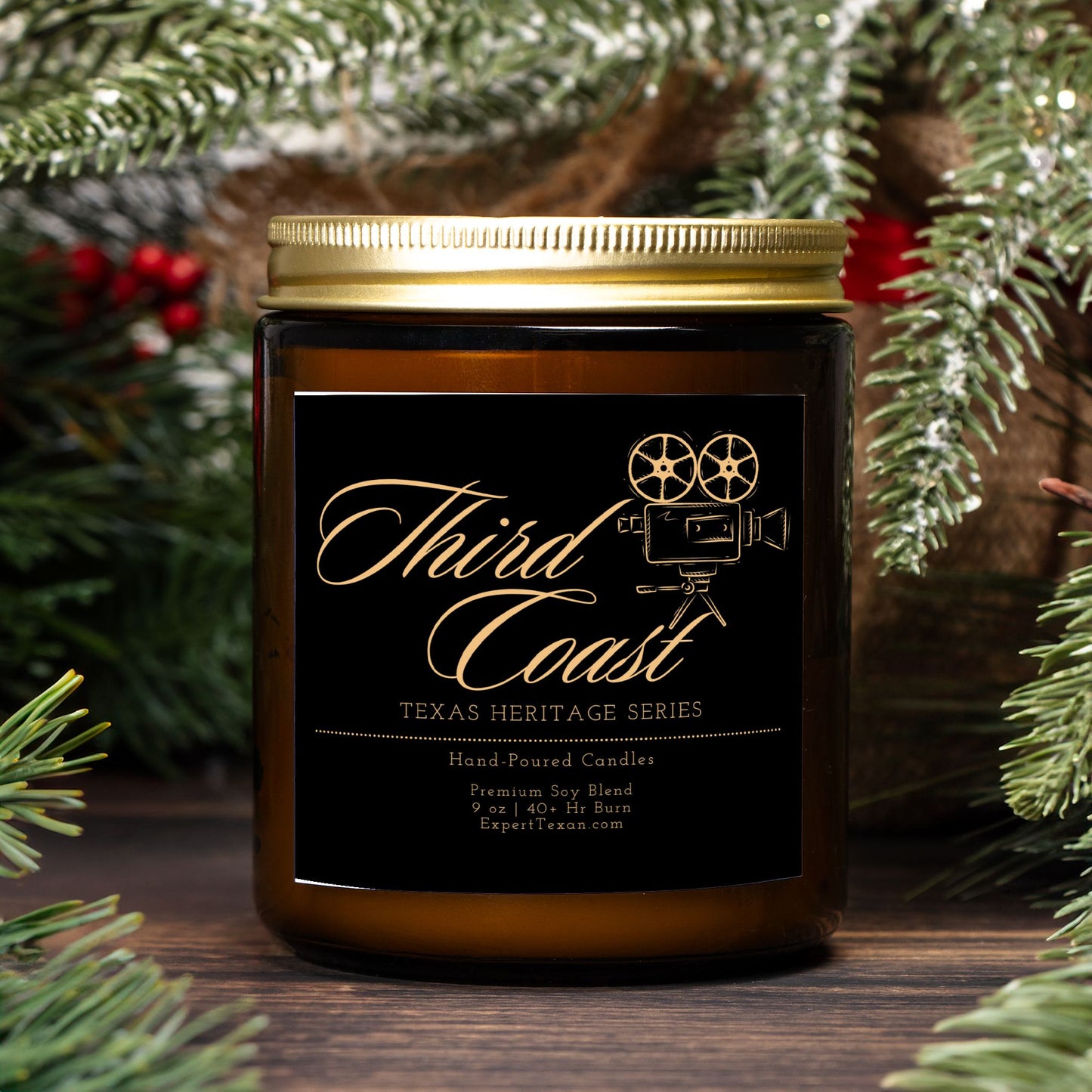 Third Coast Candle Amber Jar (9oz Hand-Poured)