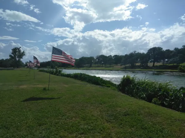 The creek that goes through downtown Salado, Texas